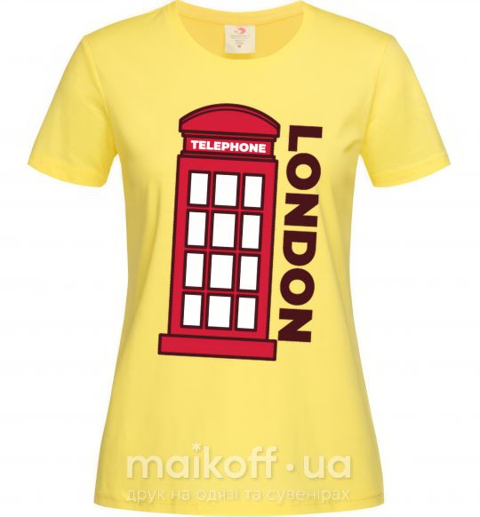 Женская футболка London Лимонный фото