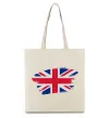 Эко-сумка Прапор Англії Бежевый фото