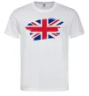 Мужская футболка Прапор Англії Белый фото
