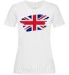 Женская футболка Флаг Англии Белый фото