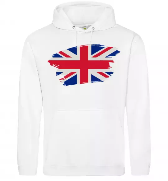 Чоловіча толстовка (худі) Прапор Англії Білий фото