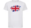 Дитяча футболка Прапор Англії Білий фото