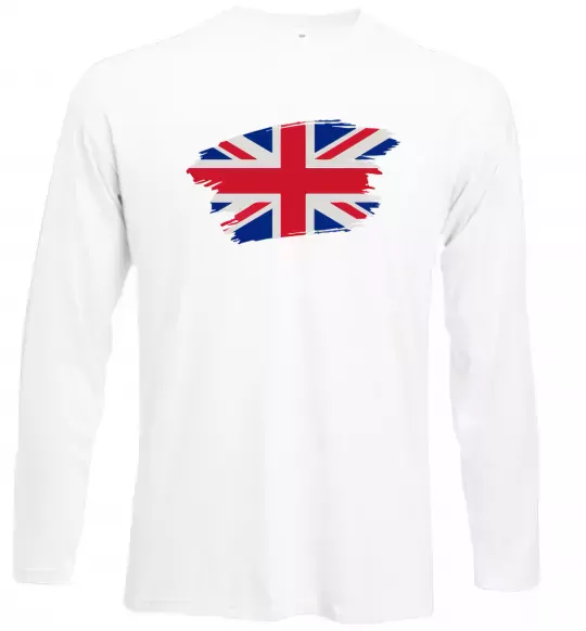 Лонгслів Прапор Англії Білий фото