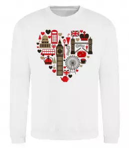 Свитшот Прапор Англії Белый фото