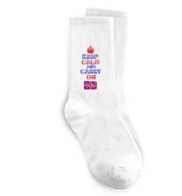 Носки Keep calm and carry on England