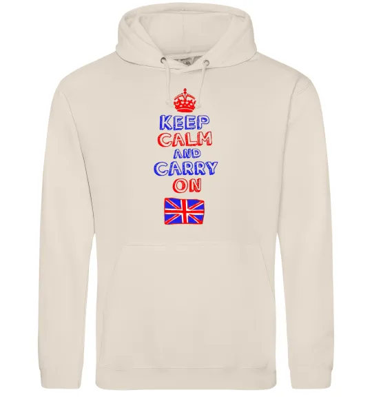 Чоловіча толстовка (худі) Keep calm and carry on England Таш фото
