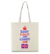 Еко-сумка Keep calm and carry on England Бежевий Еко-сумка Keep calm and carry on England Бежевий фото