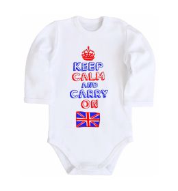 Дитячий бодік Keep calm and carry on England