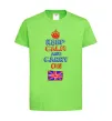 Дитяча футболка Keep calm and carry on England Лаймовий фото