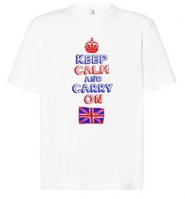 Футболка Оверсайз Keep calm and carry on England