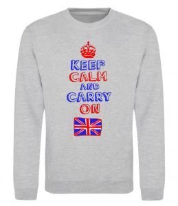 Свитшот Keep calm and carry on England Свитшот Keep calm and carry on England