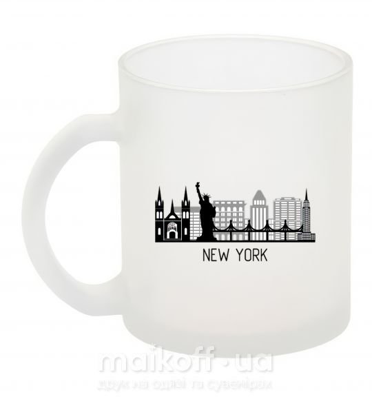 Чашка стеклянная Архитектура Нью Йорка Фроузен фото