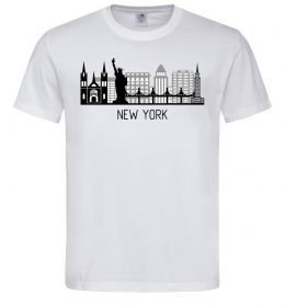 Мужская футболка Архитектура Нью Йорка Мужская футболка Архитектура Нью Йорка