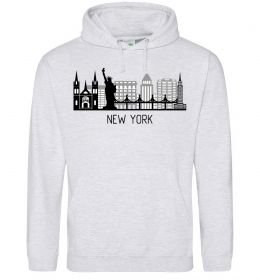 Женская толстовка (худи) Архитектура Нью Йорка