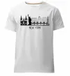 Чоловіча преміум футболка Архитектура Нью Йорка Білий Чоловіча преміум футболка Архитектура Нью Йорка Білий фото