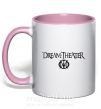 Чашка з кольоровою ручкою белая Dream Theater Размер S Ніжно рожевий фото