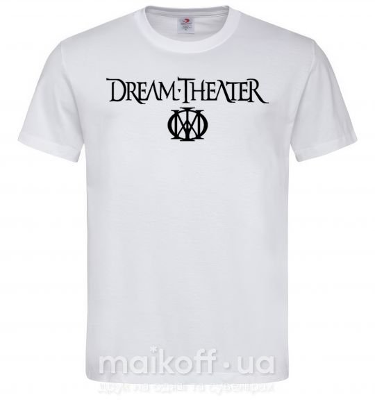 Мужская футболка белая Dream Theater Размер S Белый фото
