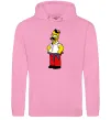 Чоловіча толстовка (худі) Гомер українець Рожевий фото