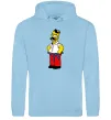 Чоловіча толстовка (худі) Гомер українець Блакитний фото