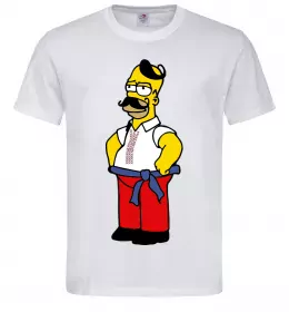 Мужская футболка Гомер українець Белый фото