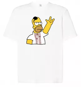 Футболка Оверсайз Сімпсон українець Белый фото