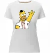 Женская премиум футболка Сімпсон українець Белый фото