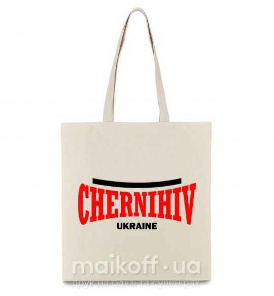 Еко-сумка Chernihiv Ukraine Бежевий фото