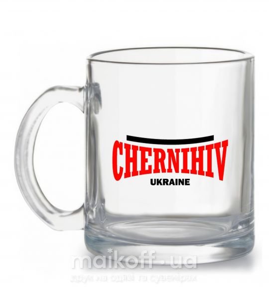 Чашка стеклянная Chernihiv Ukraine Прозрачный фото