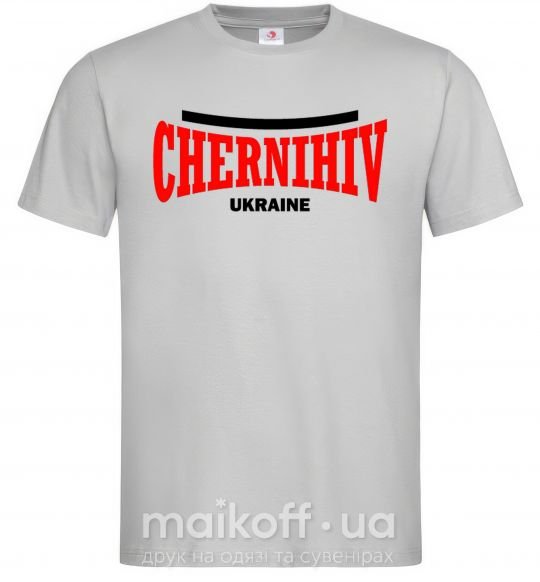 Мужская футболка Chernihiv Ukraine Серый фото