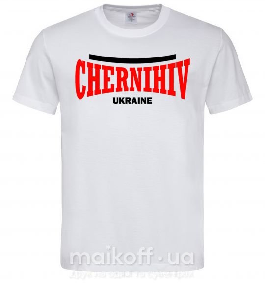 Чоловіча футболка Chernihiv Ukraine Білий фото