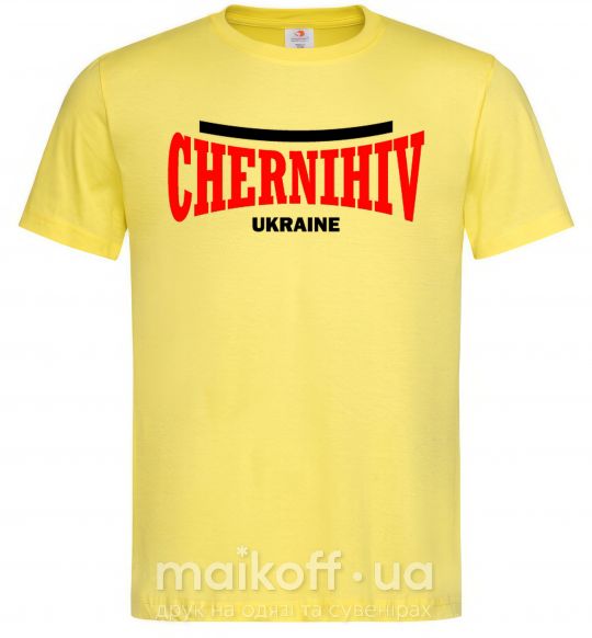 Мужская футболка Chernihiv Ukraine Лимонный фото
