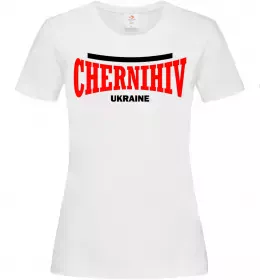 Женская футболка Chernihiv lover Белый фото