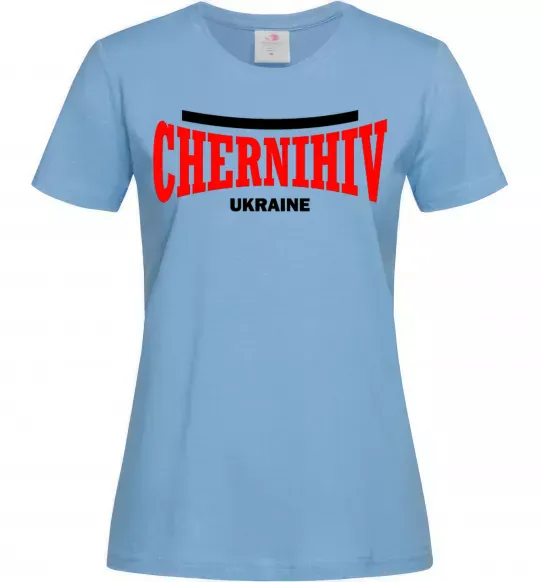 Женская футболка Chernihiv Ukraine Голубой фото
