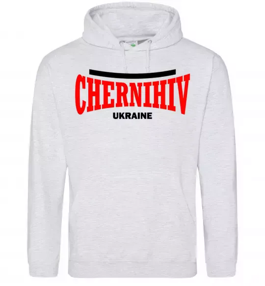 Чоловіча толстовка (худі) Chernihiv Ukraine Сірий меланж фото