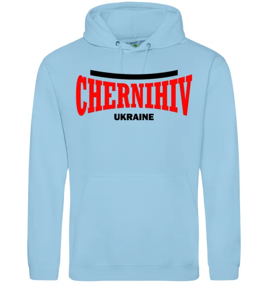 Мужская толстовка (худи) Chernihiv Ukraine Голубой фото