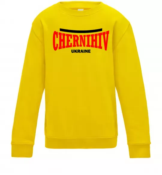 Дитячий світшот Chernihiv Ukraine Сонячно жовтий фото
