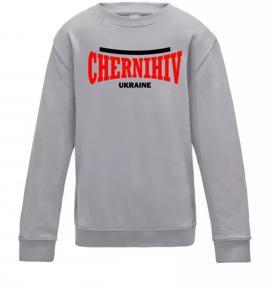 Дитячий світшот Chernihiv Ukraine Сірий меланж фото
