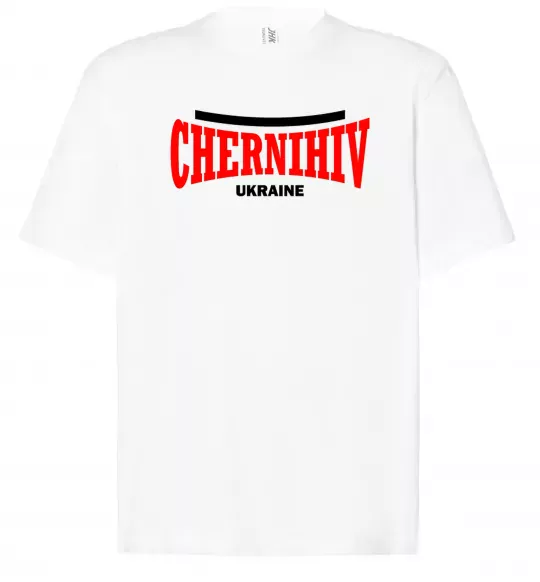 Футболка Оверсайз Chernihiv Ukraine Белый фото