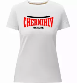 Женская премиум футболка Chernihiv lover Белый фото