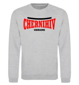 Світшот Chernihiv Ukraine Сірий меланж фото