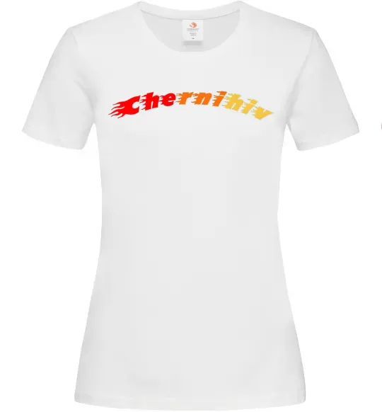 Жіноча футболка Fire Chernihiv Білий фото