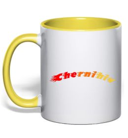 Чашка с цветной ручкой Fire Chernihiv
