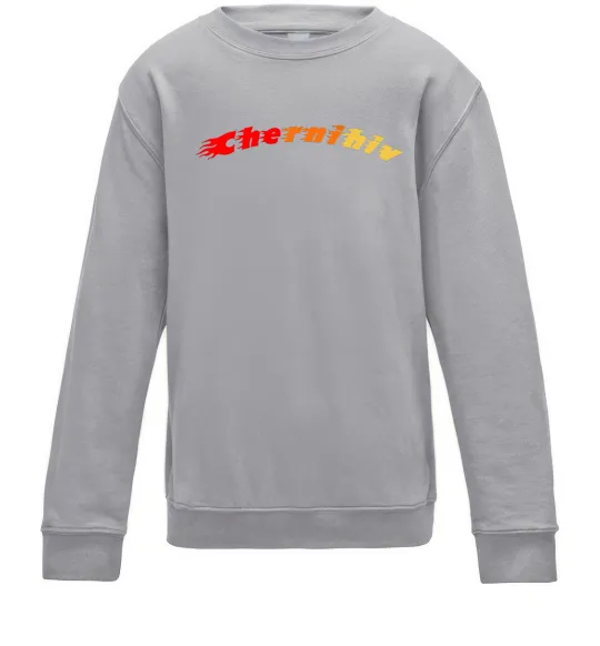 Детский Свитшот Fire Chernihiv Серый меланж фото