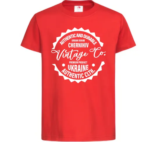 Детская футболка Chernihiv Vintage Co Красный фото