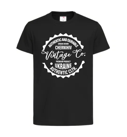 Детская футболка Chernihiv Vintage Co Черный фото
