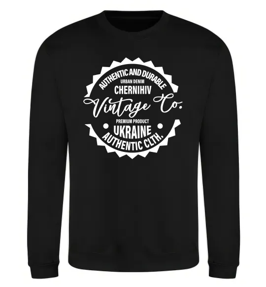 Свитшот Chernihiv Vintage Co Черный фото
