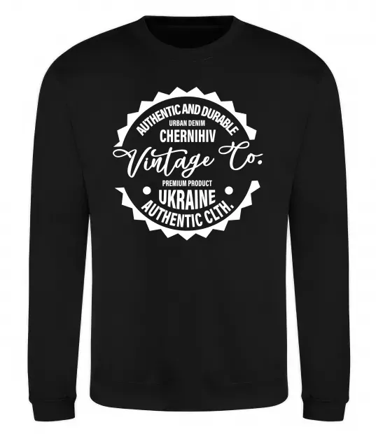 Свитшот Chernihiv Vintage Co Черный фото