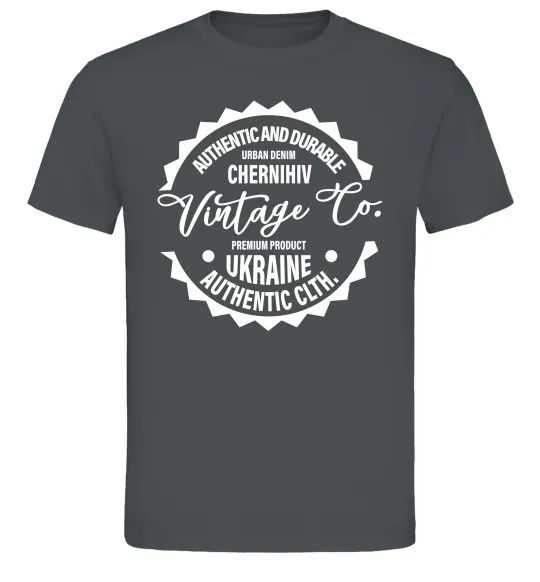Чоловіча футболка Chernihiv Vintage Co Графіт фото