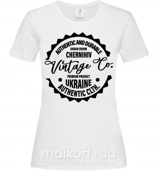 Жіноча футболка Chernihiv Vintage Co Білий фото