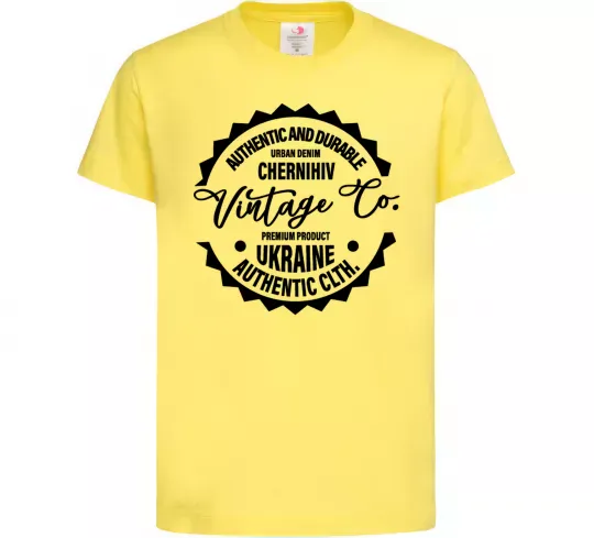Детская футболка Chernihiv Vintage Co Лимонный фото
